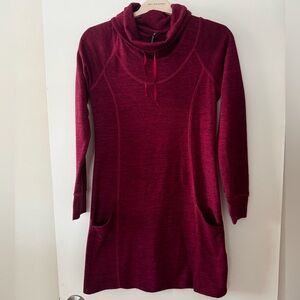 KUHL Lea Dress Burgundy Long Sleeve with Pockets
